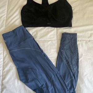 PINK (2) leggings and sports bra